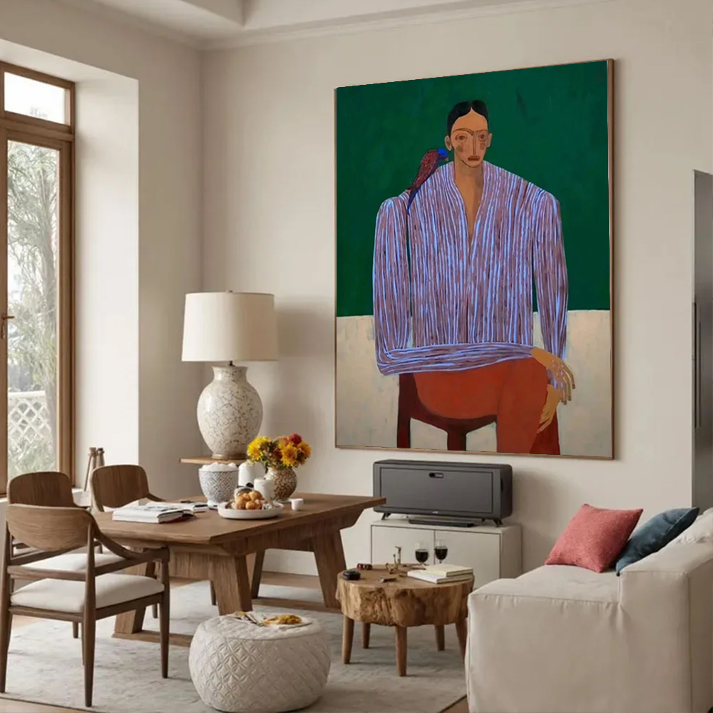 Home Decor Free Images - %100 El Yapımı Soyut Yağlıboya Tablo