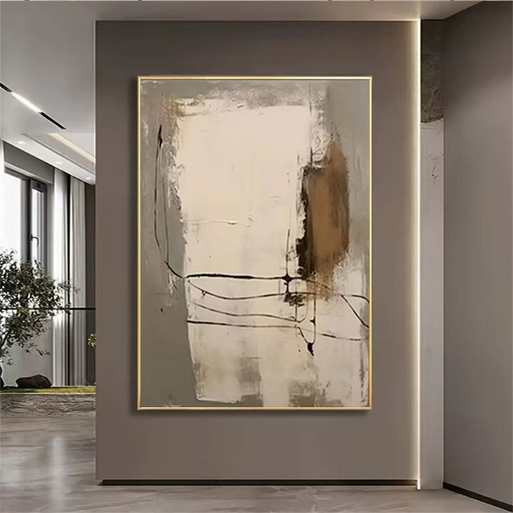 Home Decor Color Palettes - 100% el boyalı yağlıboya soyut palet