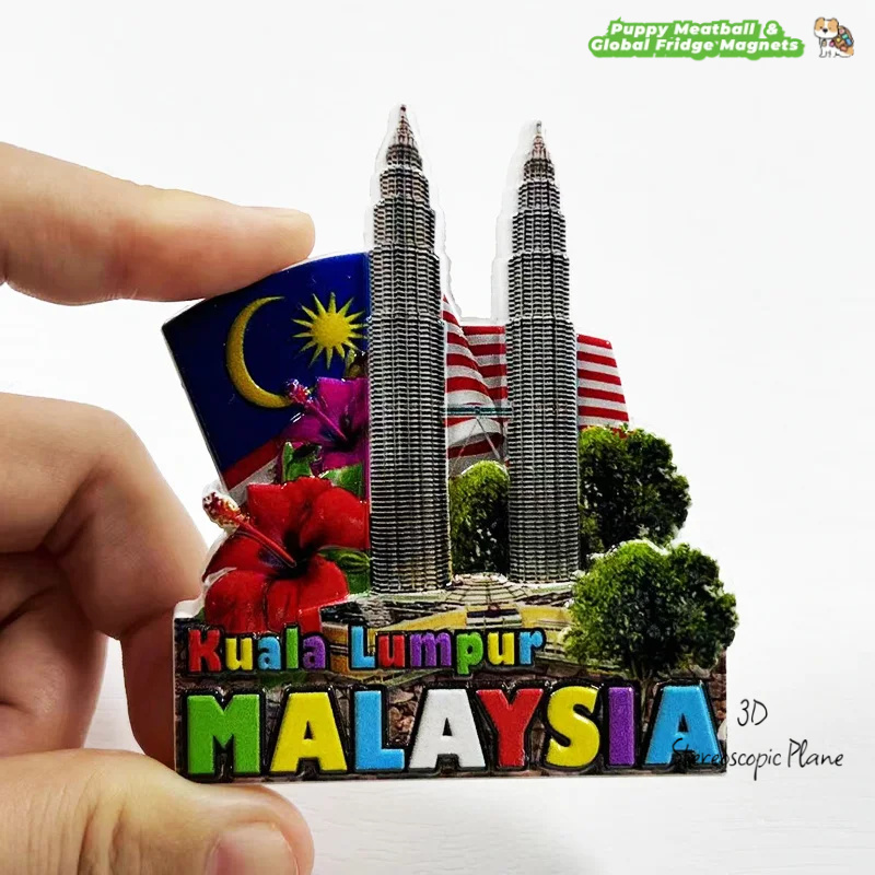 Home Decor Kuala Lumpur - 3D Kuala Lumpur Ikiz Kuleleri Manyetik