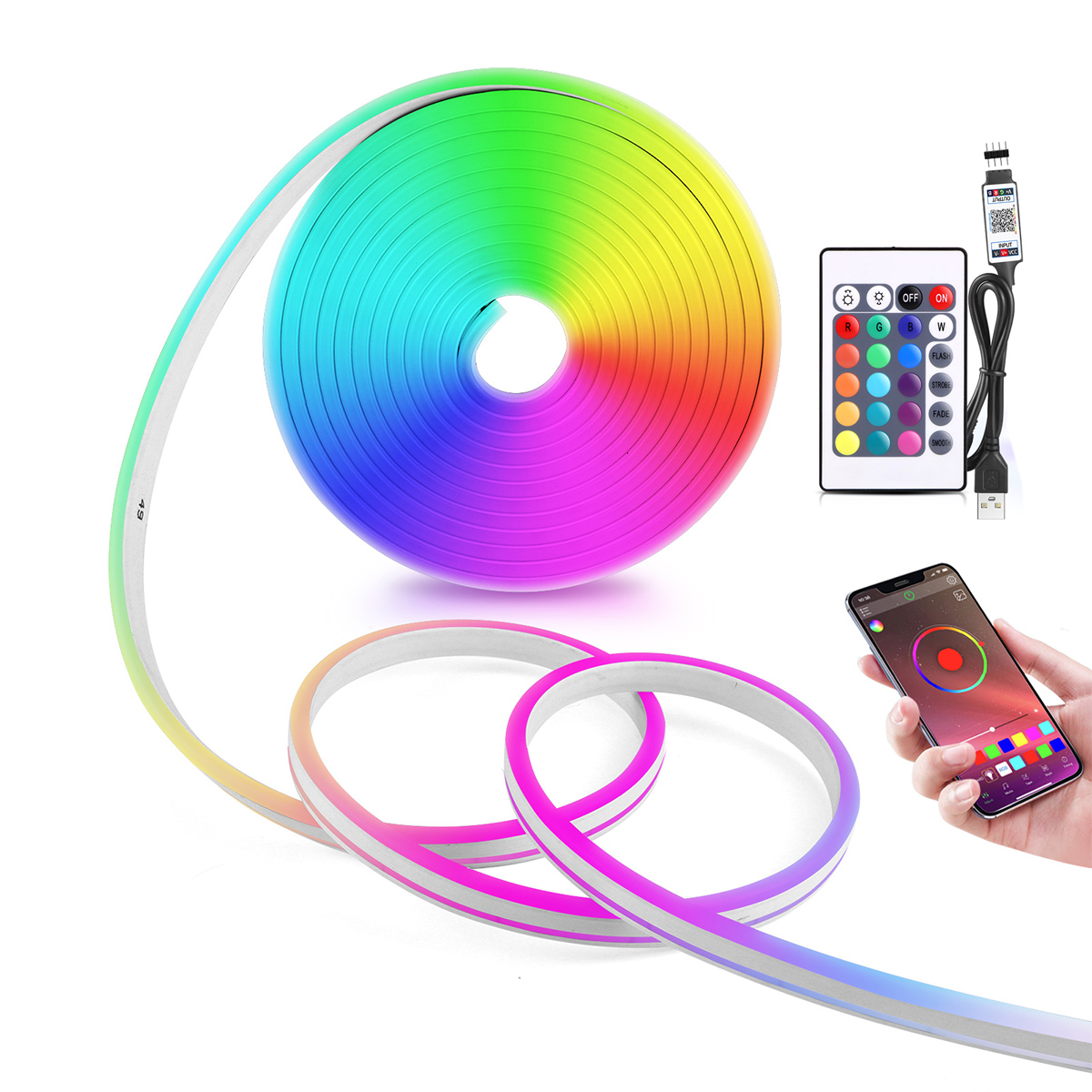 Home Decor App Free - 5V USB RGB Neon LED Şerit