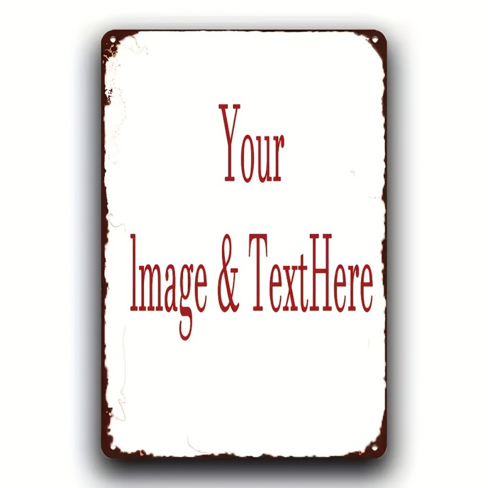 Home Decor Free Images - Özelleştirilebilir Rustik Metal Duvar Plakası 8x12