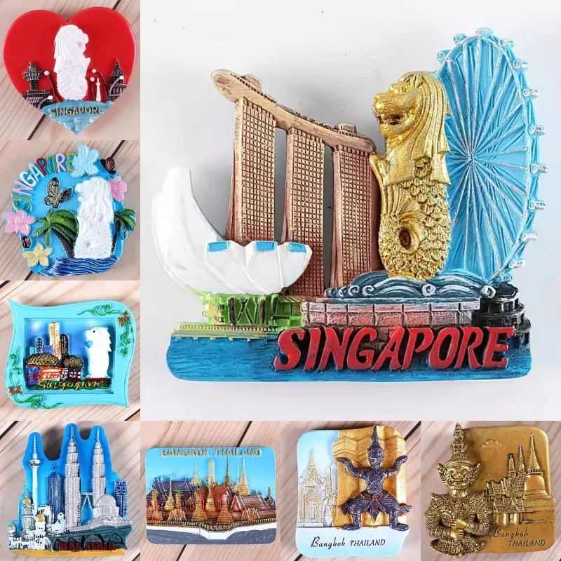 Home Decor Kuala Lumpur - Singapur seyahat hediyelik eşya Merlion buzdolabı