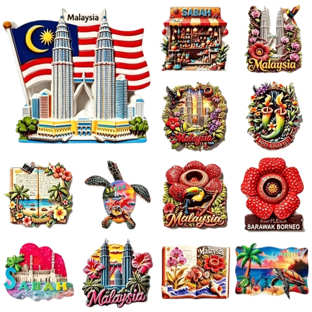 Home Decor Kuala Lumpur - Malezya Turistik Hediyelik Eşya 3D Reçine