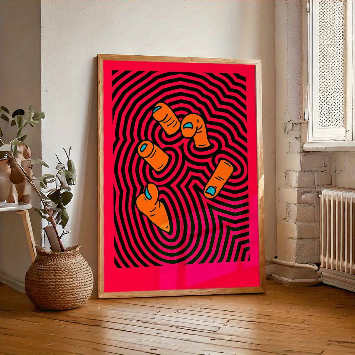 Home Decor Design Interior - Modern Soyut Parmak Sanatı Posterleri Çerçevesiz