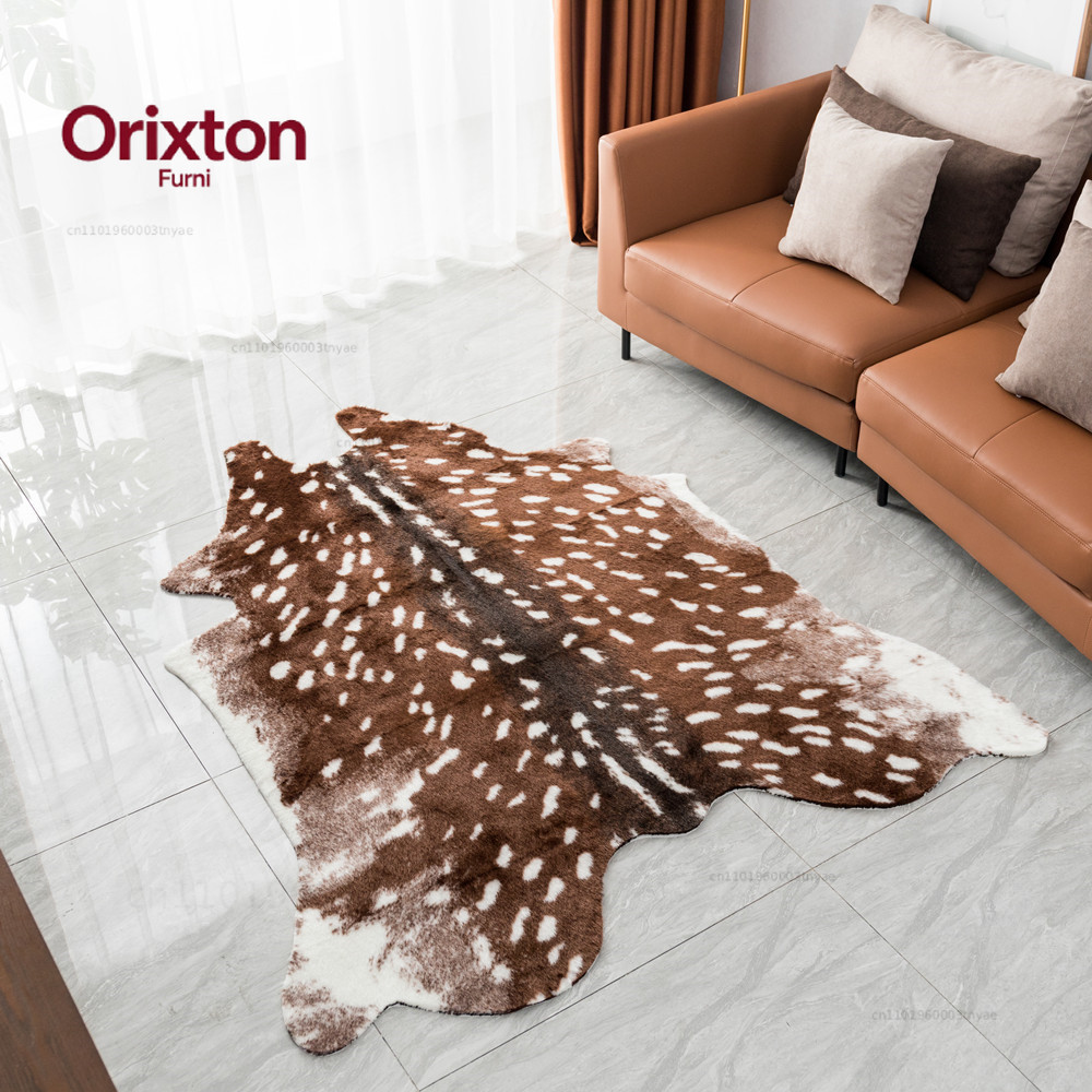 Cowhide Rug Faux - Moda Sıcak Sahte Geyik Baskılı Halı