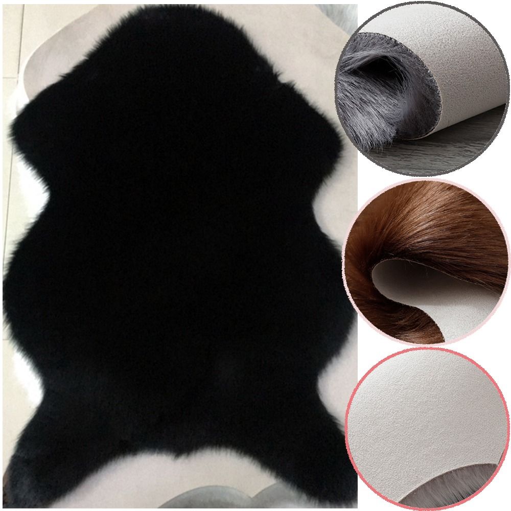 Cowhide Rug Faux - 40x60cm yeni halı peluş yumuşak koyun