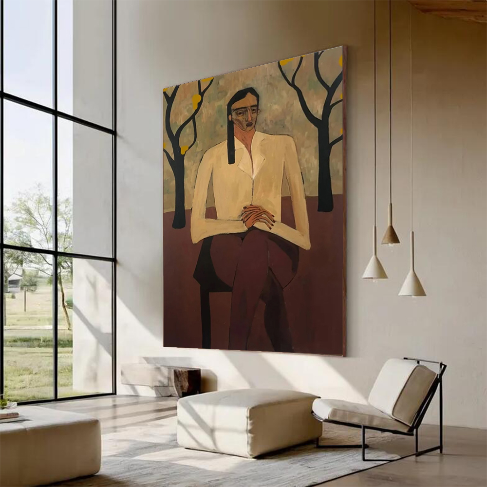 Home Decor Free Images - %100 El Yapımı Soyut Yağlıboya Tablo,