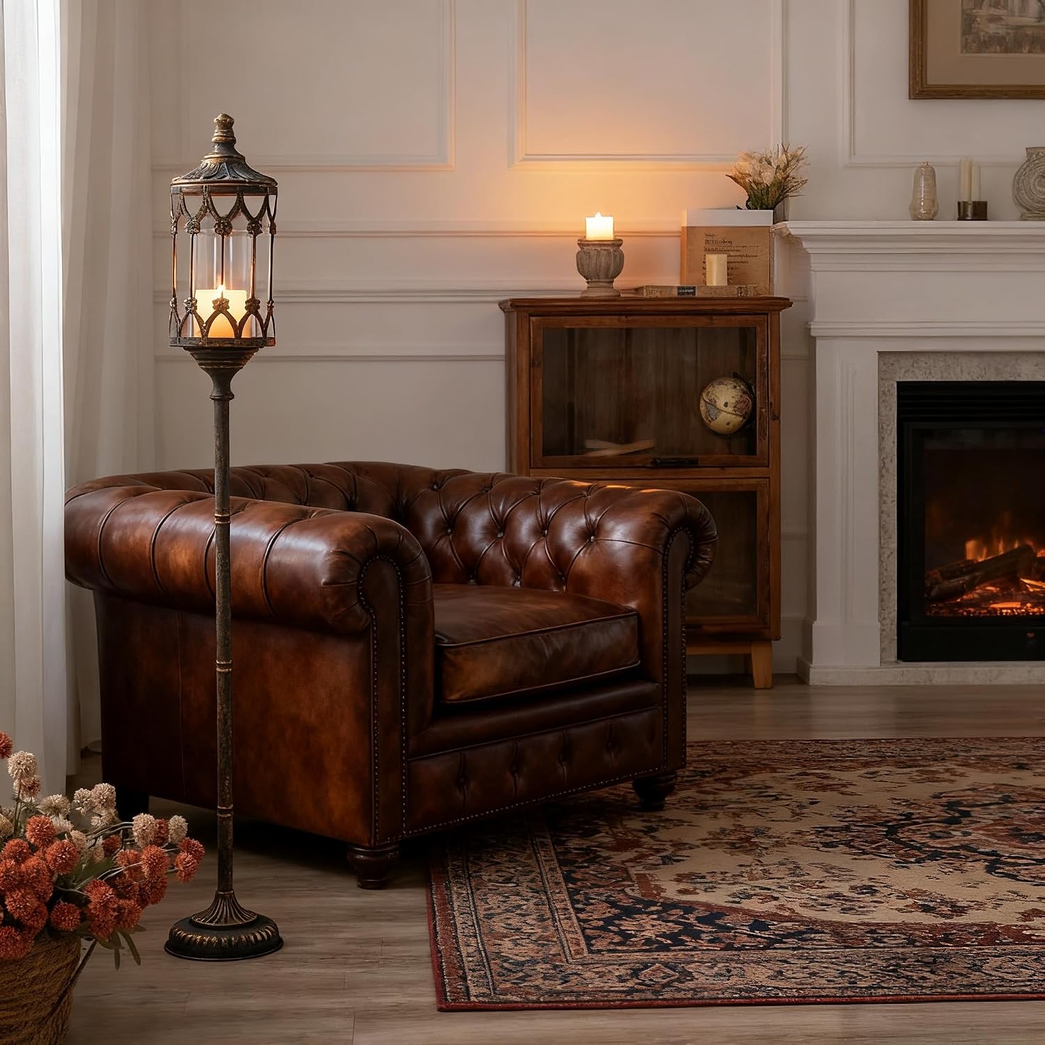 Flooring Home Decor - Antika Altın 41 İnç Boyunda Vintage
