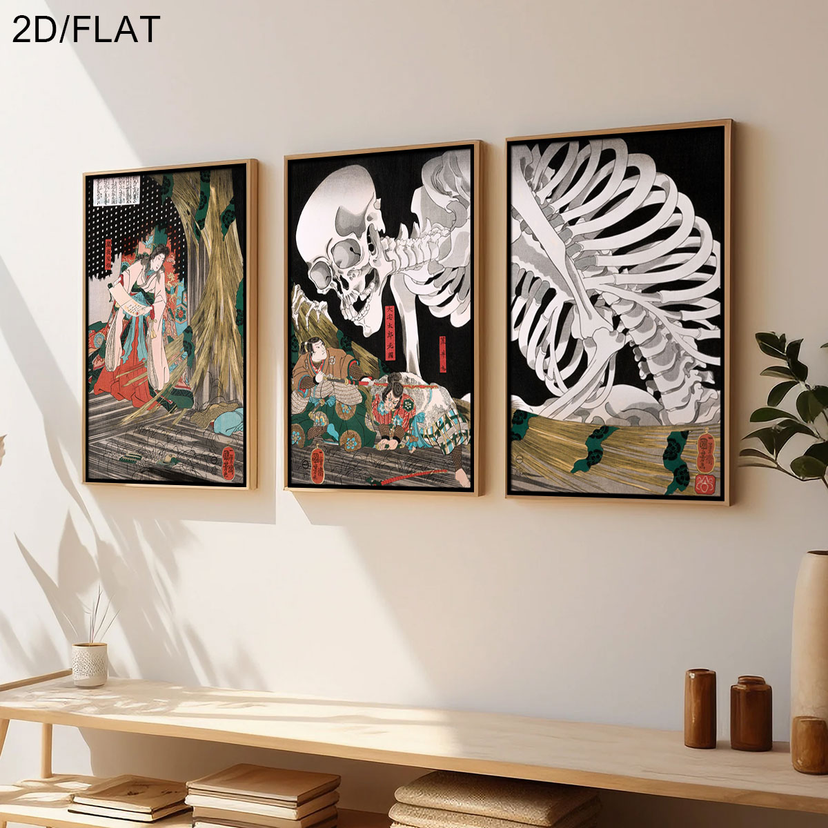 3 adet Retro Japon Takiyasha C - Home Decor Design Interior incelemesi ve fiyatı