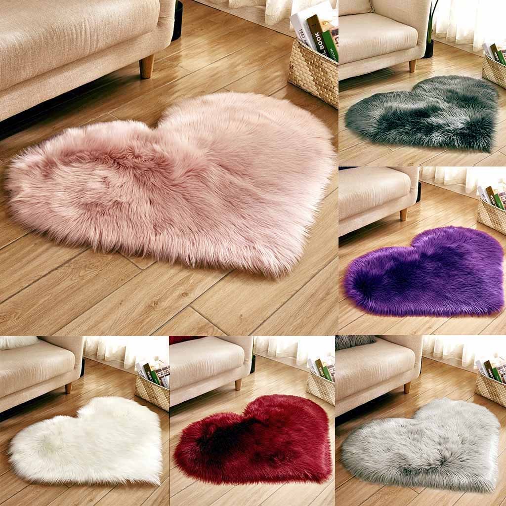 Kalp şekilli suni kürk halı ya - Cowhide Rug Faux incelemesi ve fiyatı
