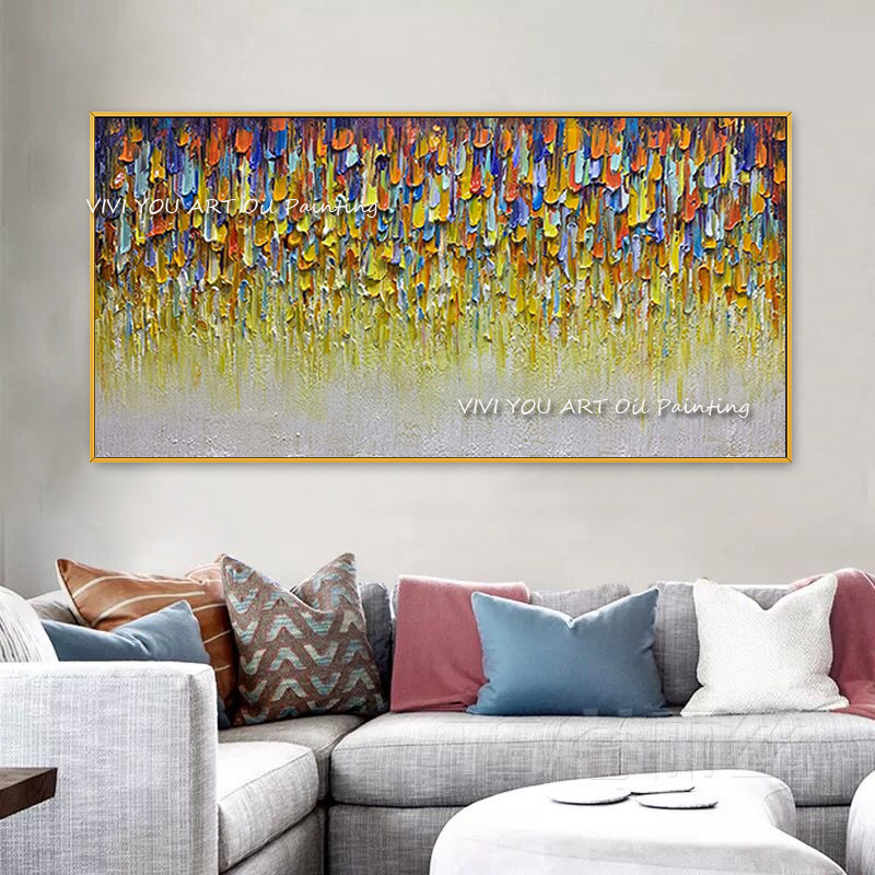 Soyut El Yapımı Renk Kalın Yağ - Home Decor Color Palettes incelemesi ve fiyatı
