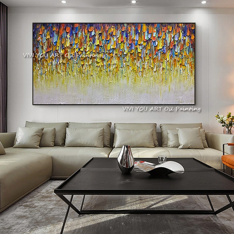 Soyut El Yapımı Renk Kalın Yağ - Home Decor Color Palettes incelemesi ve fiyatı