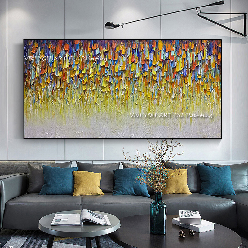 Soyut El Yapımı Renk Kalın Yağ - Home Decor Color Palettes incelemesi ve fiyatı