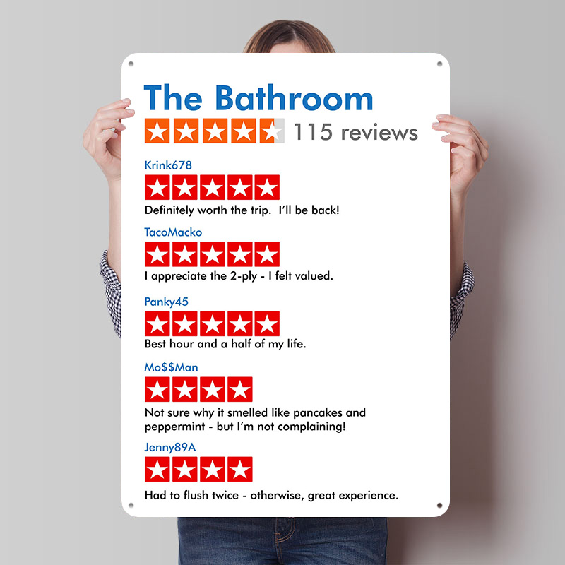 BANYO Komik Yorumlar Baskılı P - Review Home Decor incelemesi ve fiyatı