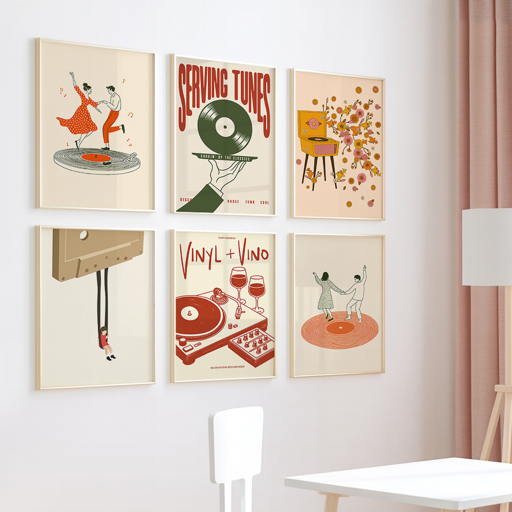 1 adet Vintage Müzik Tuval Pos - Home Decor Design Interior incelemesi ve fiyatı