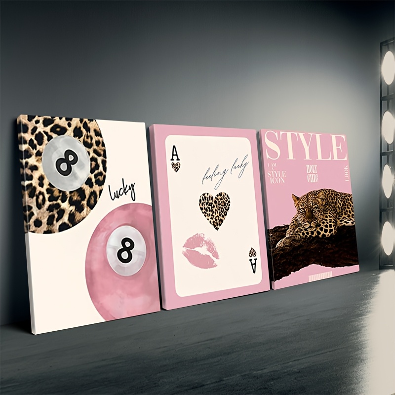 3 adet Leopar Çita Kanvas Tabl - Home Decor Design Interior incelemesi ve fiyatı