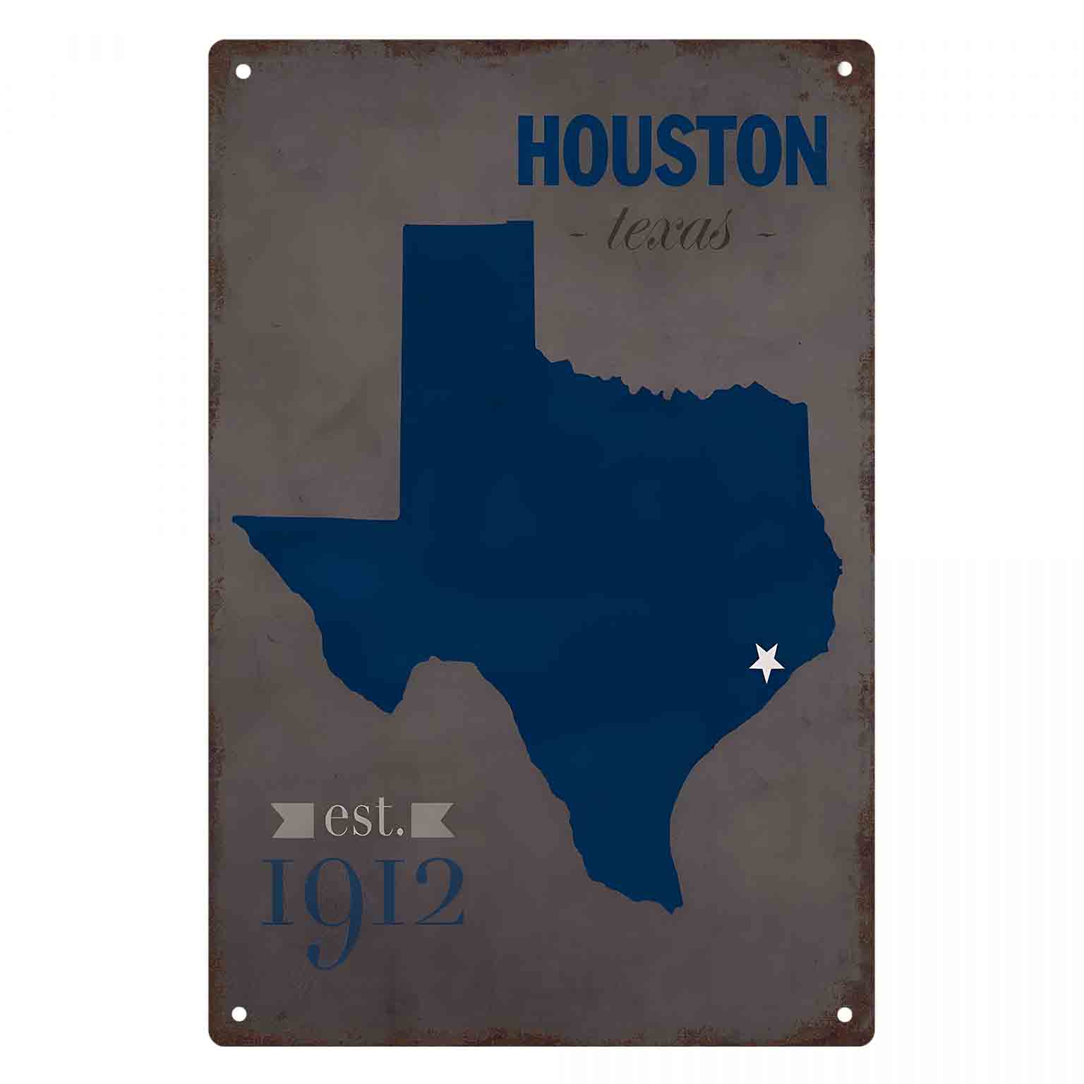 2D DÜZ 1 adet Houston Texas Ma - Home Decor Houston incelemesi ve fiyatı