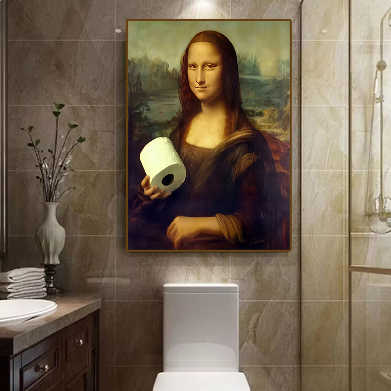 1 adet Komik Soyut Banyo Tuval - Home Decor Design Interior incelemesi ve fiyatı