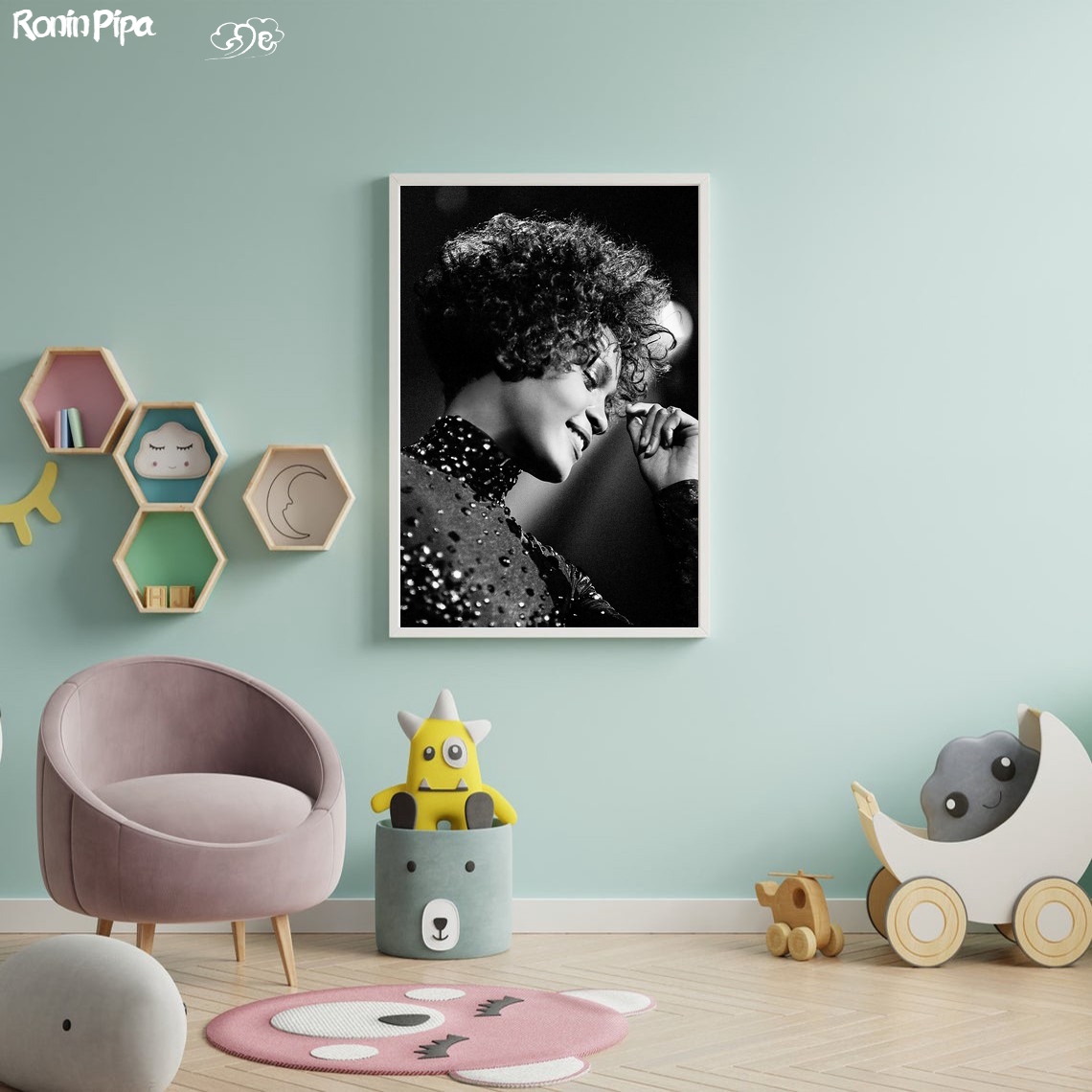 Whitney Houston müzik posteri  - Home Decor Houston incelemesi ve fiyatı