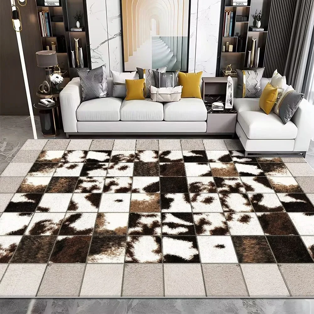 Modern taklit dana lüks oturma - Cowhide Rug Faux incelemesi ve fiyatı